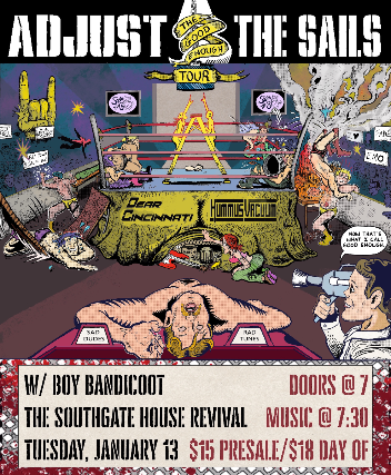 Save The Cat Touring & MidWest Friends Fest Present: Adjust The Sails, Dear Cincinnati, HummusVacuum, Boy Bandicoot at The Southgate House Revival – Revival Room – Newport, KY