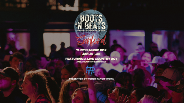 Boots ‘N Beats – Presented by Weber Ranch Vodka at Tuffy’s Music Box – Sanford, FL