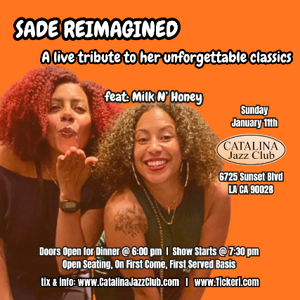 Image of SADE REIMAGINED, A LIVE Tribute to SADE's unforgettable classics | Featuring Milk N' Honey Image of SADE REIMAGINED, A LIVE Tribute to SADE's unforgettable classics | Featuring Milk N' Honey