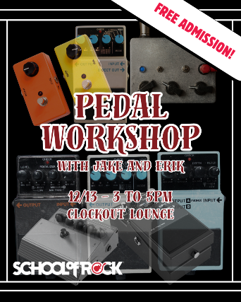 image of SOR West Seattle Presents: a guitar pedal workshop- free and all ages image of SOR West Seattle Presents: a guitar pedal workshop- free and all ages