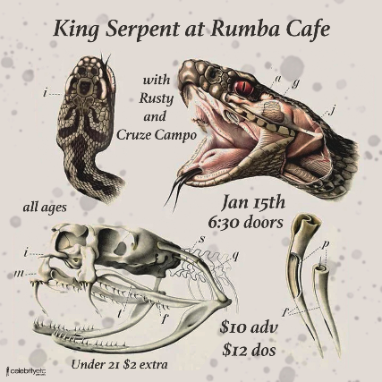 King Serpent * Rusty * Cruze Campo at Rumba Cafe – Columbus, OH