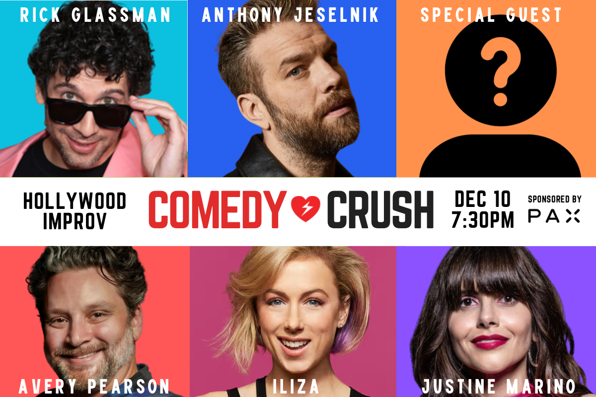Comedy Crush ft. Anthony Jeselnik, Iliza Shlesinger, Rick Glassman, Avery Pearson, Justine Marino and more TBA