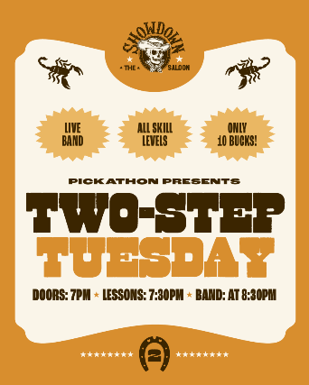 Two-Step Tuesday with The Evangeliners and Dance Lessons