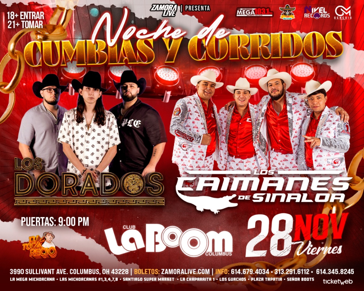 Los Dorados Y Los Caimanes de Sinaloa en Columbus