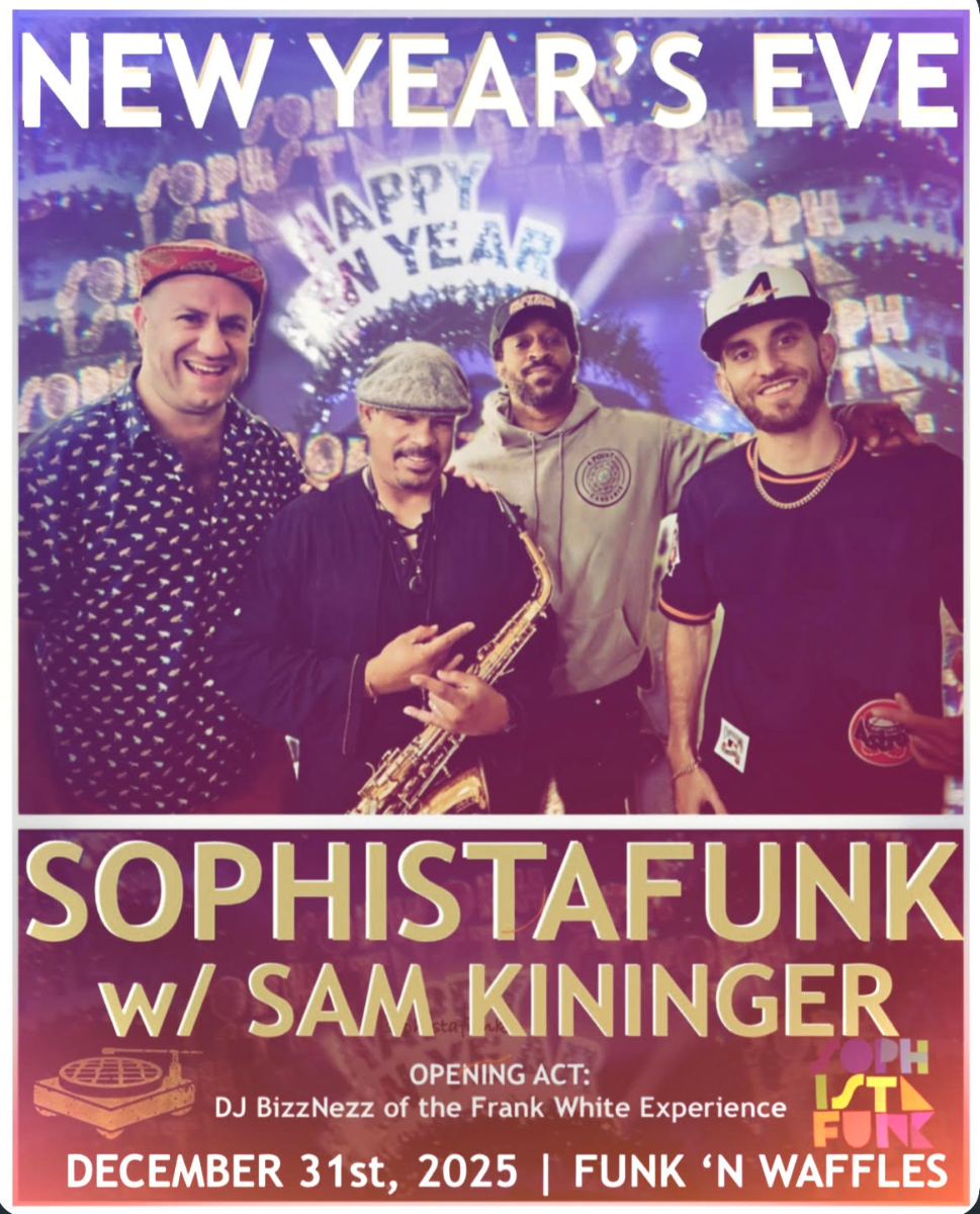New Year’s Eve Party feat. Sophistafunk w/ sax legend Sam Kininger (Lettuce/Soulive), DJs, & more!!!