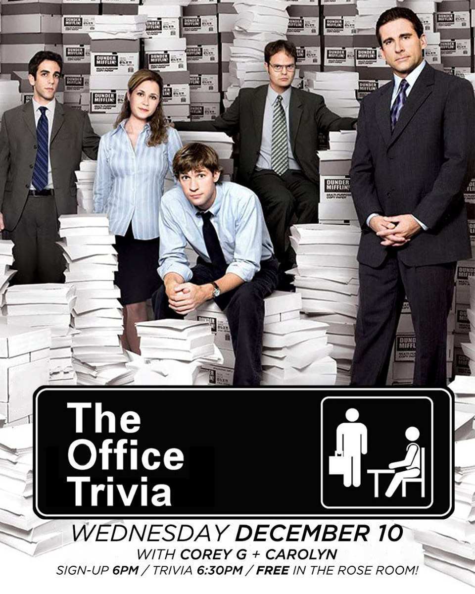 THE OFFICE TRIVIA w/ COREY G + CAROLYN | Event Image