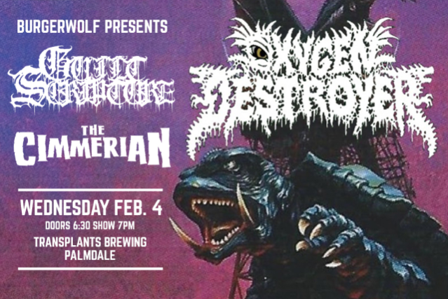 image of OXYGEN DESTROYER / GUILT SCRIPTURE / THE CIMMERIAN image of OXYGEN DESTROYER / GUILT SCRIPTURE / THE CIMMERIAN