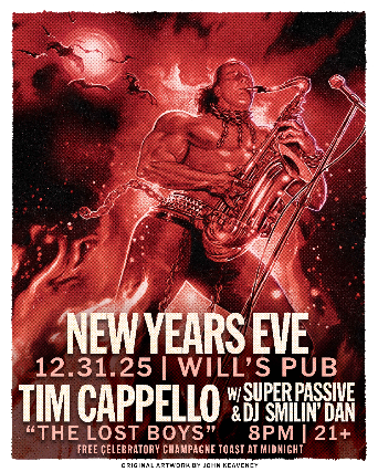 Image of New Year's Eve Bash with Tim Cappello, Super Passive, and DJ Smilin' Dan Image of New Year's Eve Bash with Tim Cappello, Super Passive, and DJ Smilin' Dan