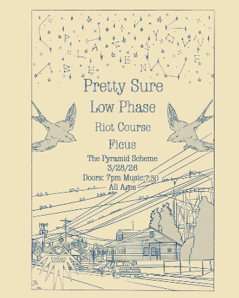 Pretty Sure + Low Phase + Ficus + Riot Course