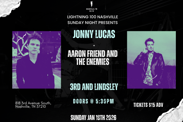 Jonny Lucas with Aaron Friend and The Enemies