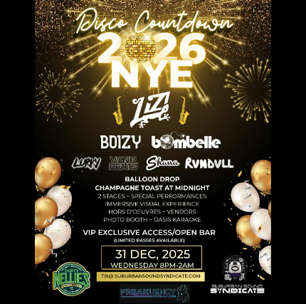 NYE DISCO COUNTDOWN at Nellie’s Gastropub & ConcertHub – Palatine, IL