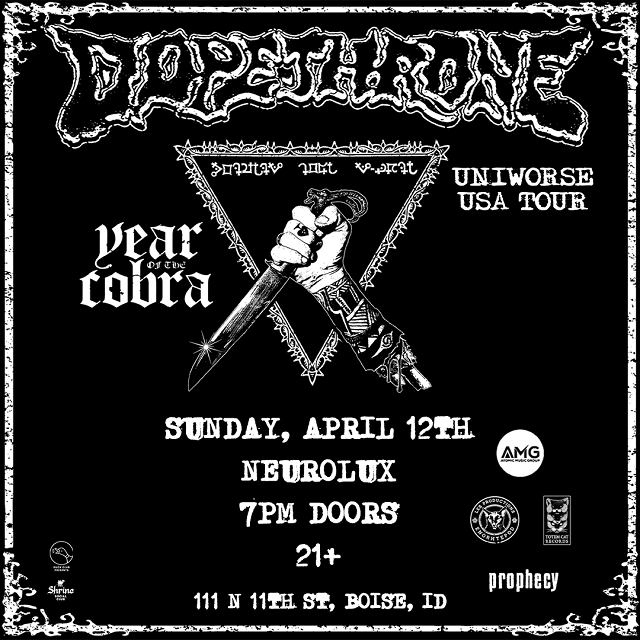DOPETHRONE w/ special guest Year Of The Cobra