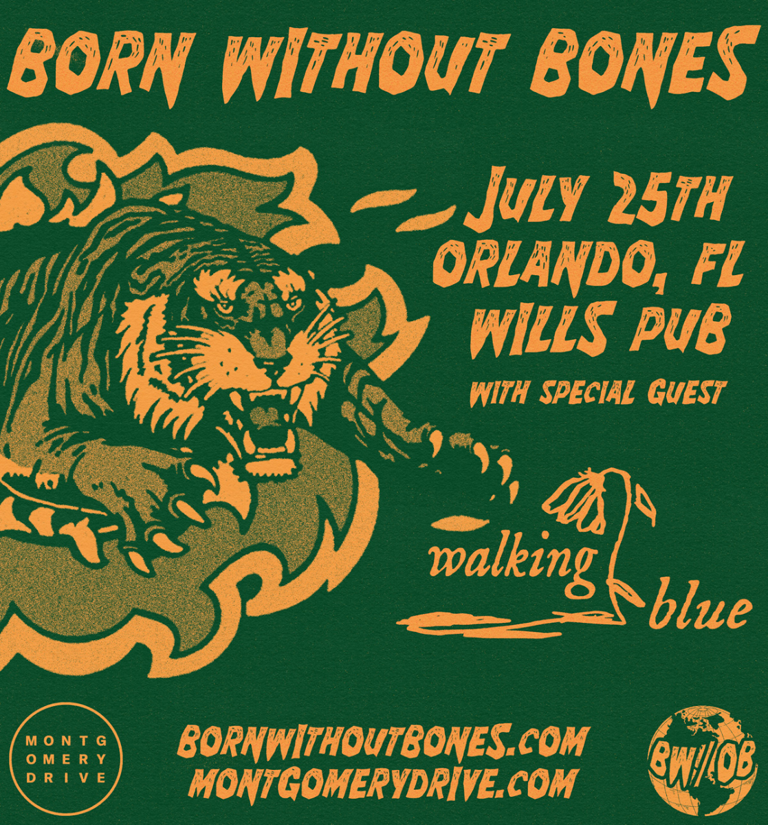 Born Without Bones with Special Guest Walking Blue