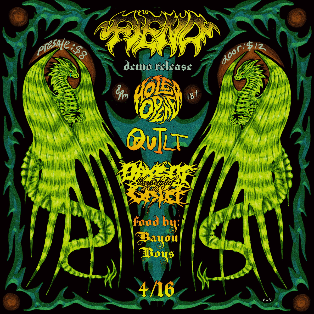 Fiend Tape release w/ Holeopener, QUILT, & Days of Grief