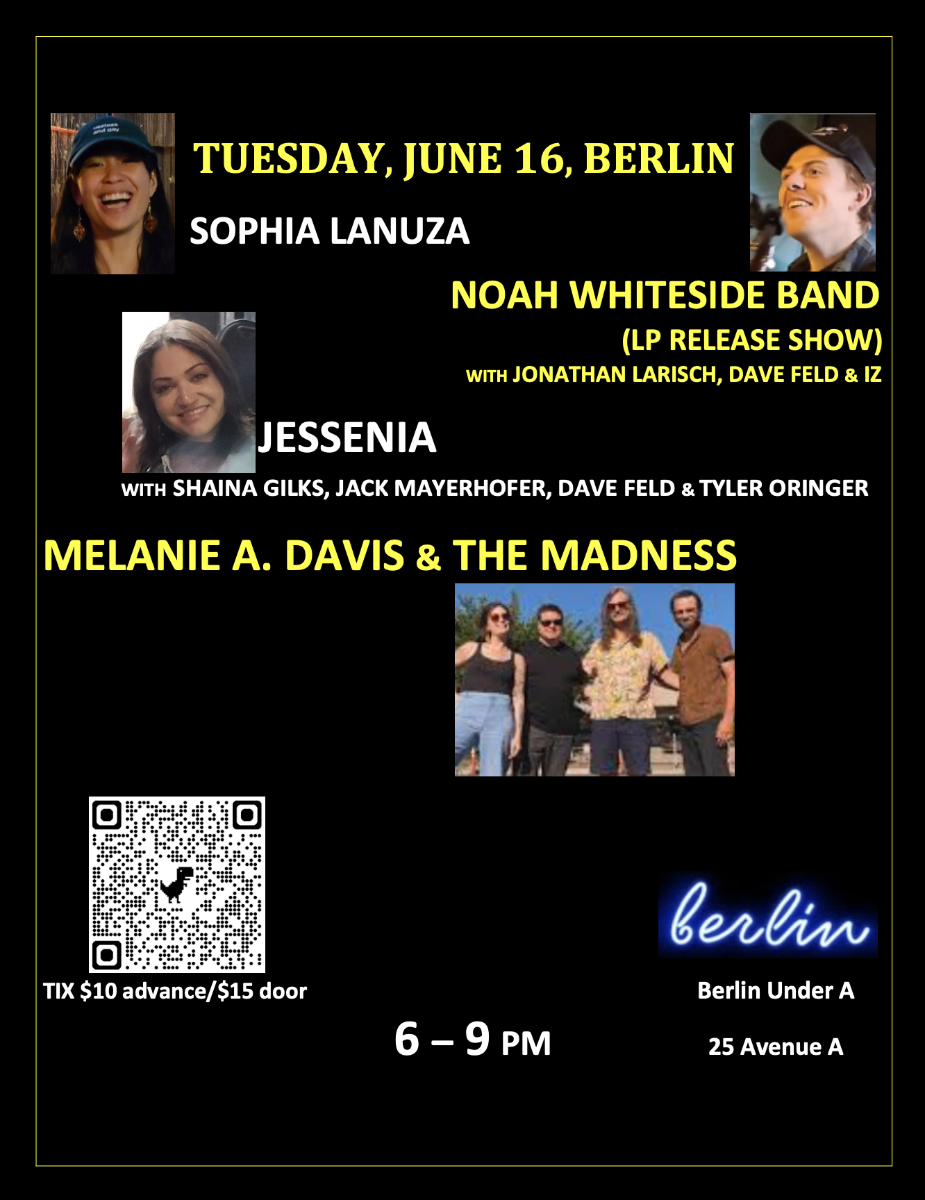 Melanie A. Davis & the Madness | Jessenia | Noah Whiteside Band | Sophia Lanuza