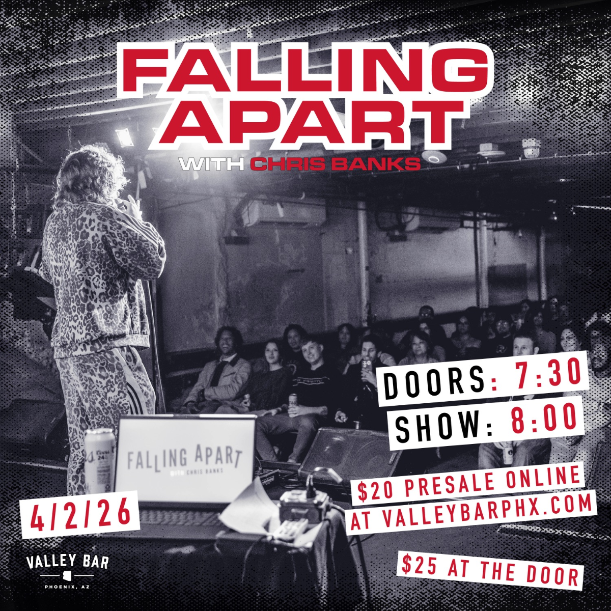 FALLING APART COMEDY WITH CHRIS BANKS | Event Image