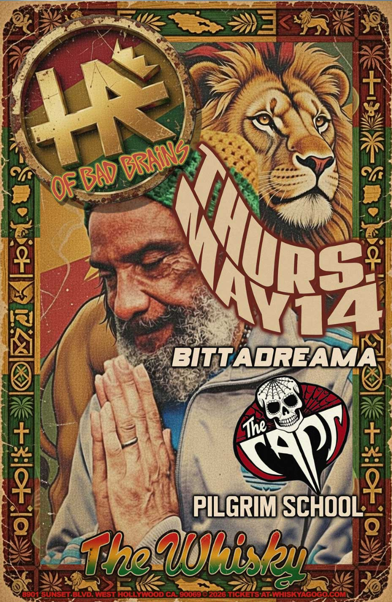 HR of BAD BRAINS, Bittadreama, The Caps, Pilgrim School
