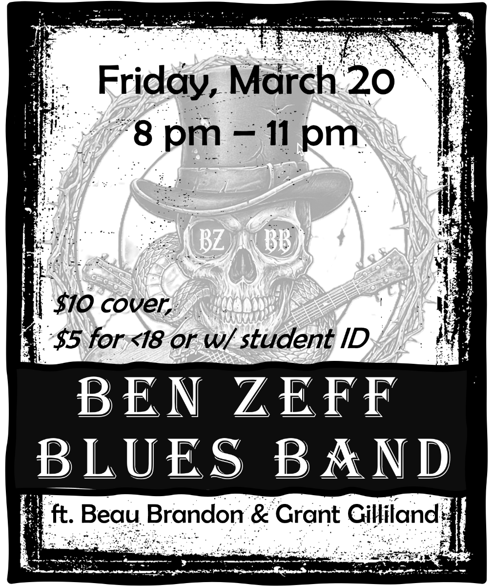 Ben Zeff Blues Band ft. Beau Brandon & Grant Gilliland at Woodlands Tavern