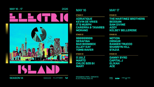 ELECTRIC ISLAND: 2026 SEASON OPENER - SATURDAY