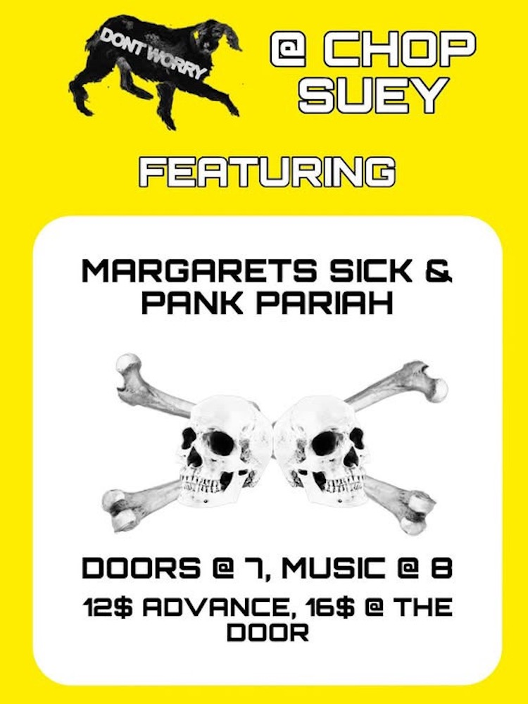 Event Image - Don't Worry, Margaret's Sick, Pank Pariah