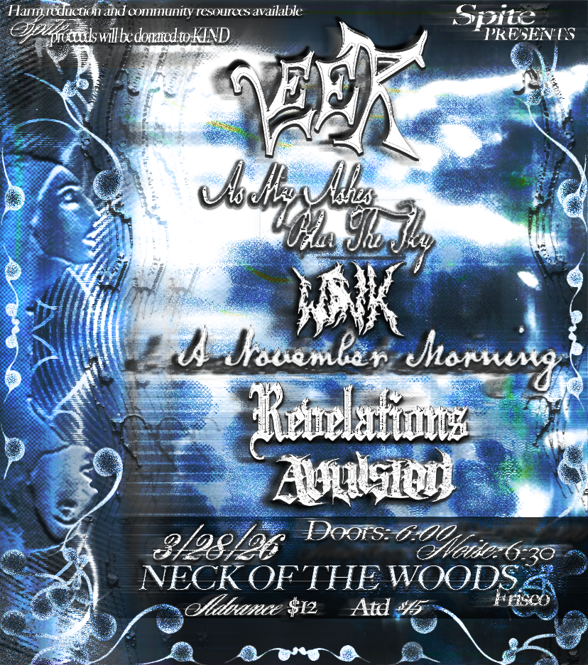 Leer/ As My Ashes Blur The Sky/ Wink/ A November Morning/ Revelations/ Avulsion