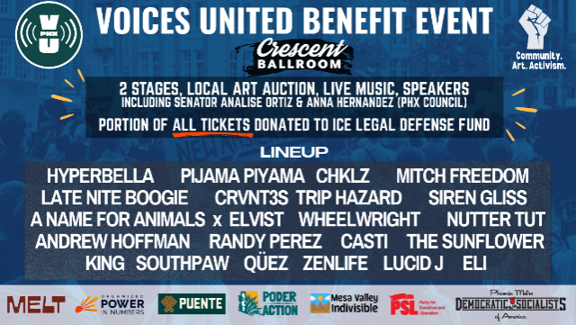 VOICES UNITED FUNDRAISER at Crescent Ballroom