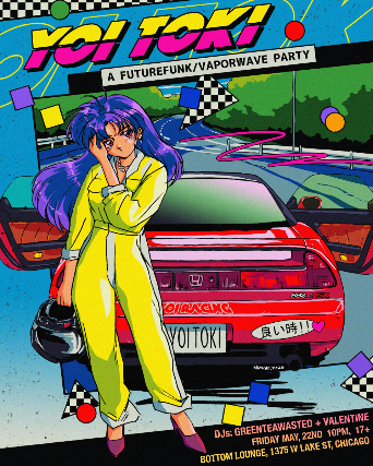 Yoi Toki - A Future Funk/Vaporwave Party at Bottom Lounge