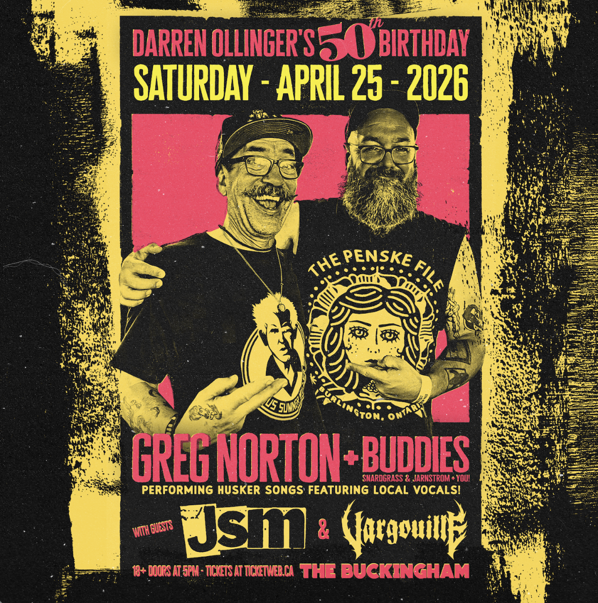 Darren Oillnger's 50th Bday (Edmonton Edition) Featuring Greg Norton & Buddies / JSM / Guest