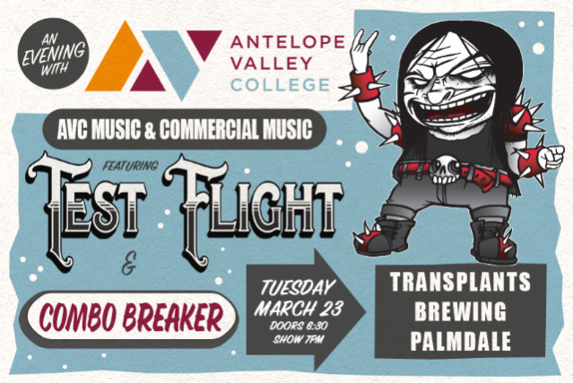 AN EVENING WITH ANTELOPE VALLEY COLLEGE MUSIC FEATURING TEST FLIGHT & COMBO BREAKER