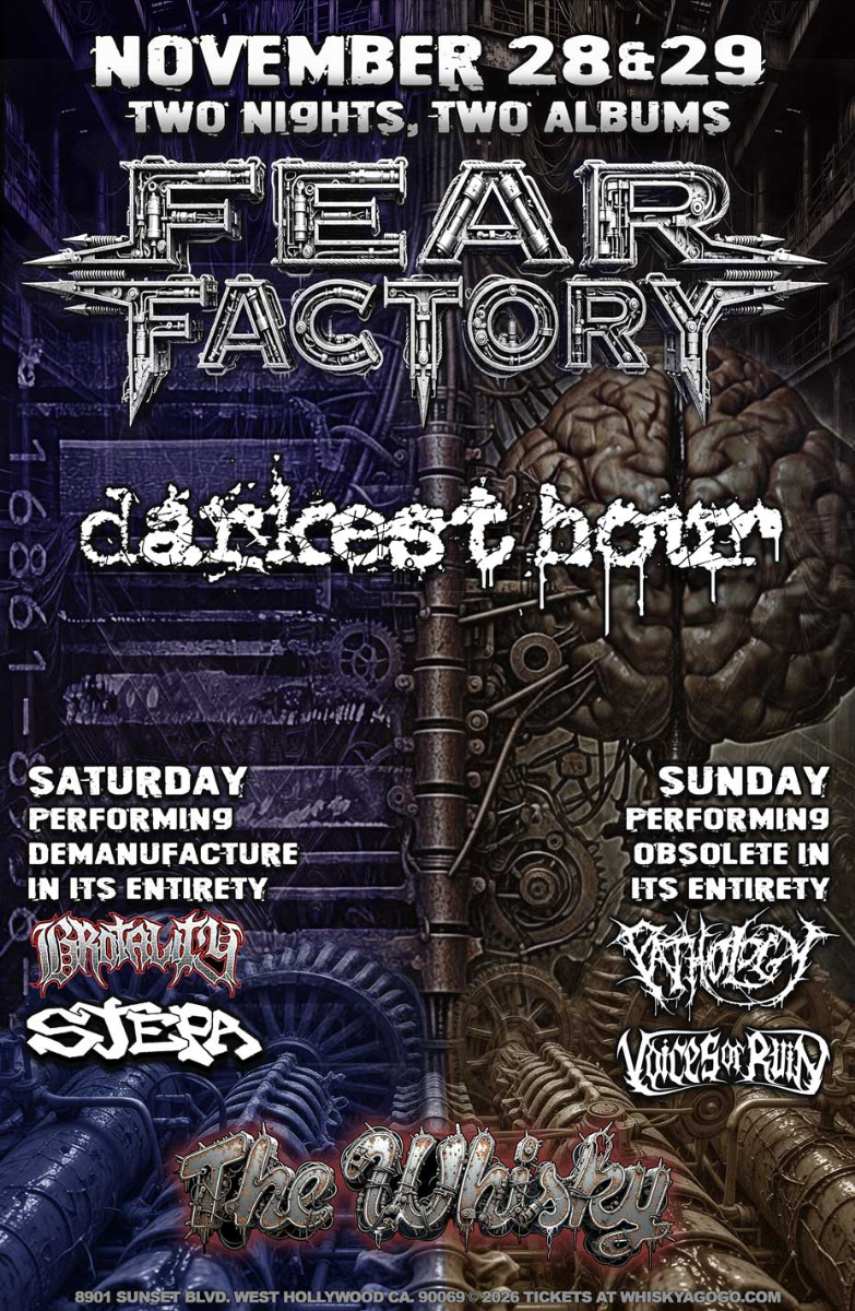 Fear Factory Performing Obsolete in its entirety Darkest Hour, Pathology, Infinite Sleep, Voices of Ruin