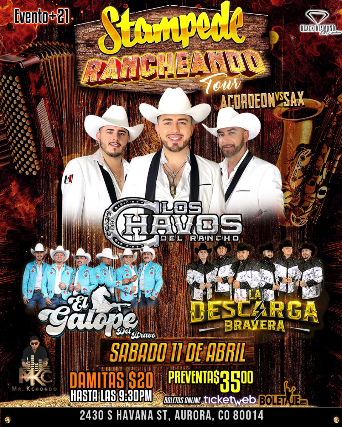 Los Chavos Del Rancho - El Golpe Del Bravo - La Descarga Bravera at Stampede