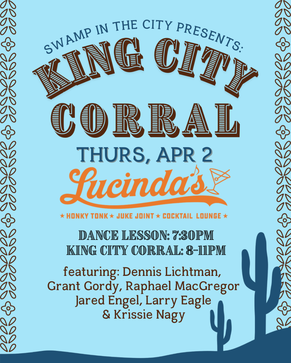 Event Image - Swamp and the City Presents King City Corral + Live Dancing Lesson - 02