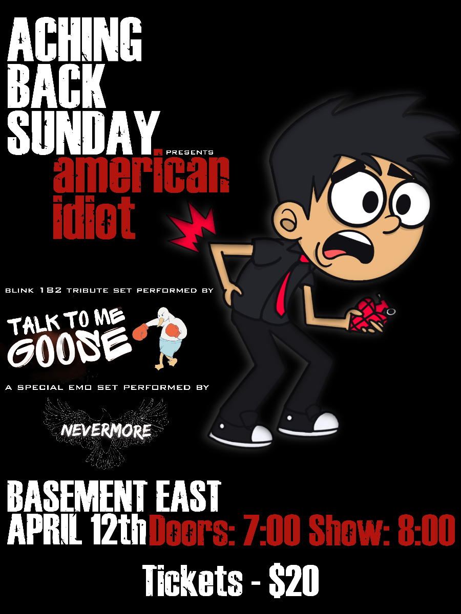 Aching Back Sunday Presents: American Idiot Tributes to Green Day + Blink-182