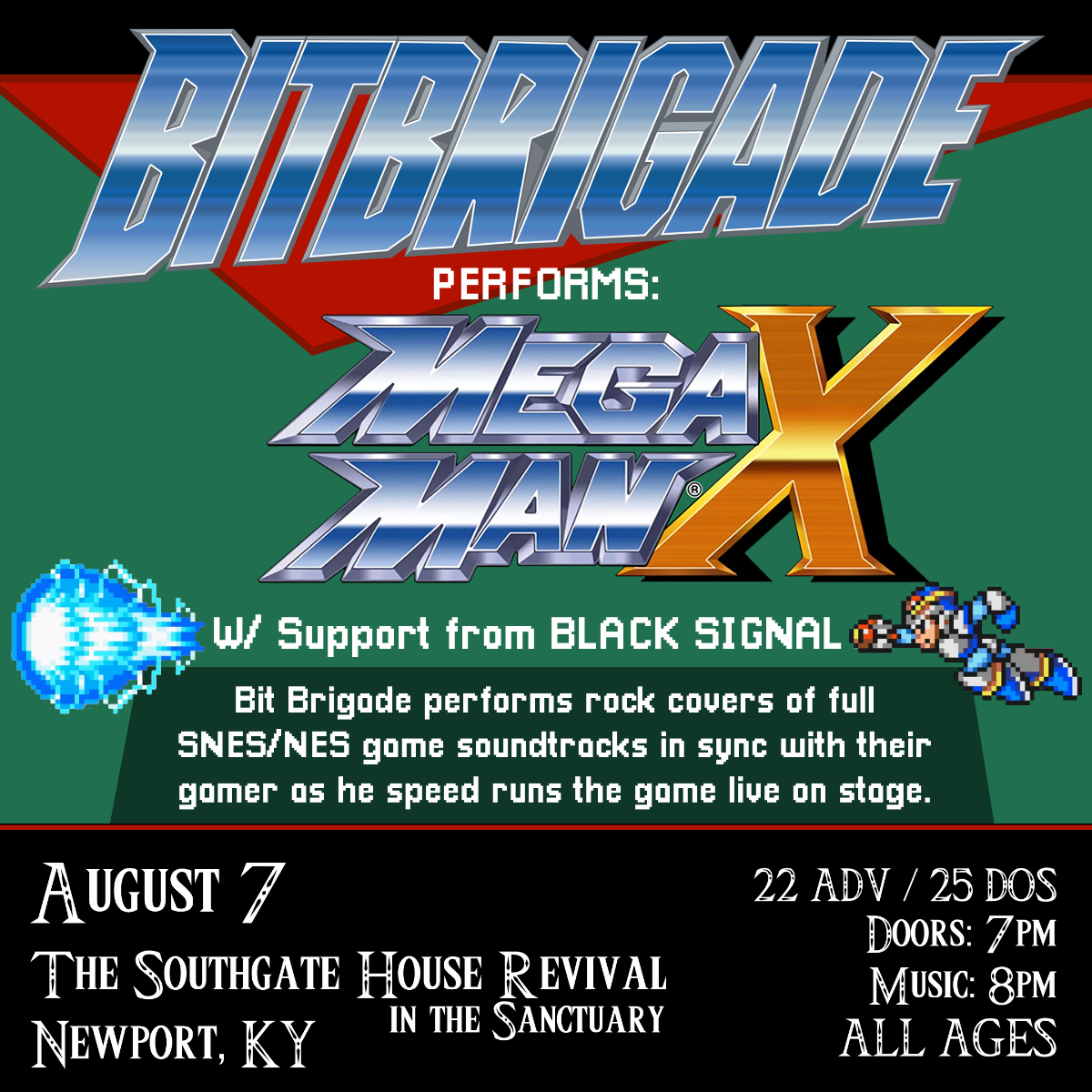Bit Brigade Performs "Mega Man X" LIVE w/ Black Signal