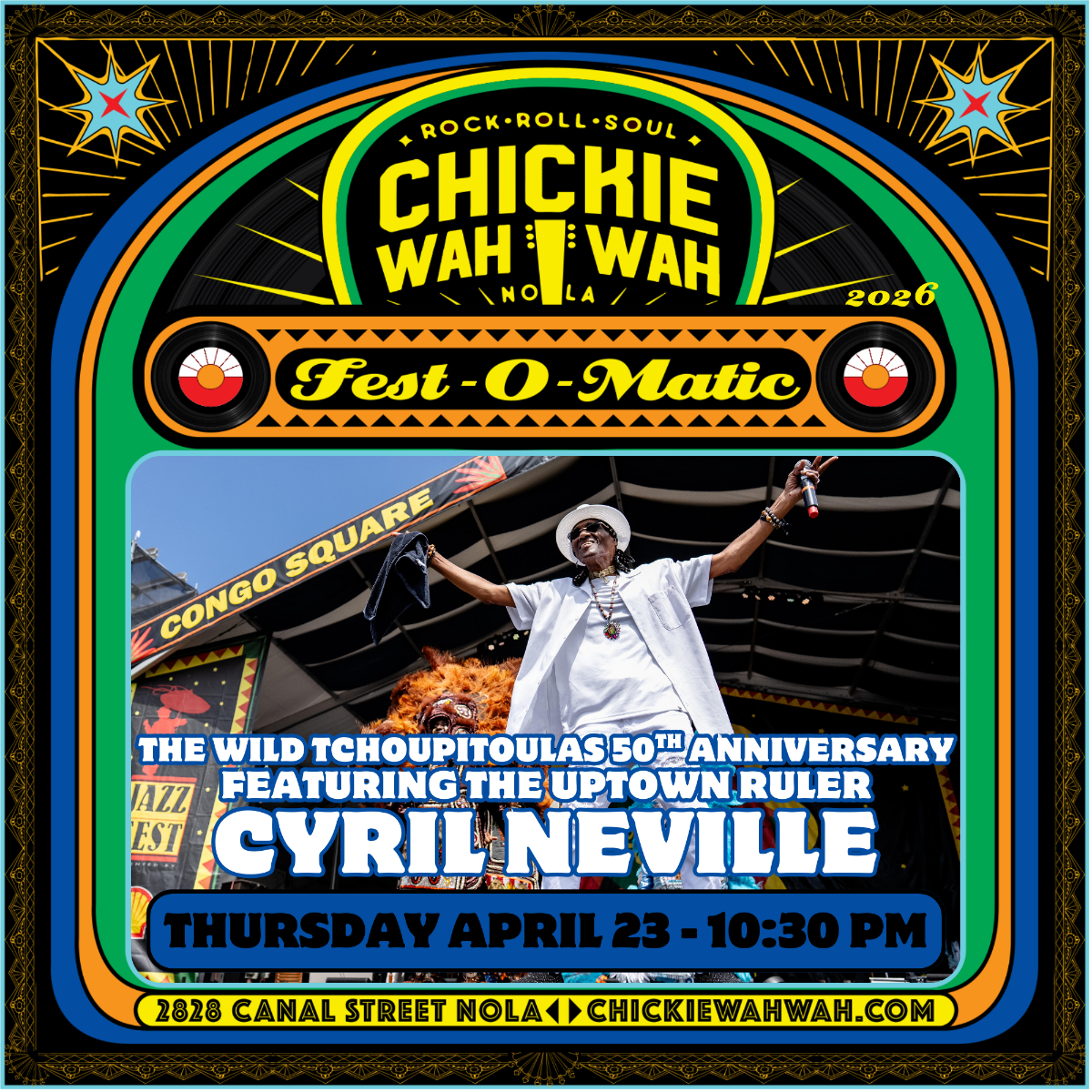 The Wild Tchoupitoulas 50th Anniversary Ft. The Uptown Ruler Cyril Neville