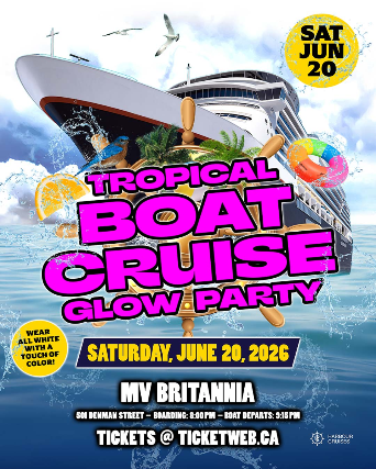 Tropical Boat Cruise Glow Party