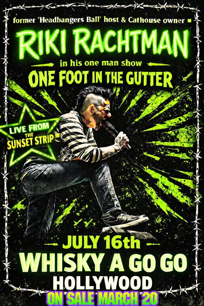 RIKI RACHTMAN in his one man show ONE FOOT IN THE GUTTER