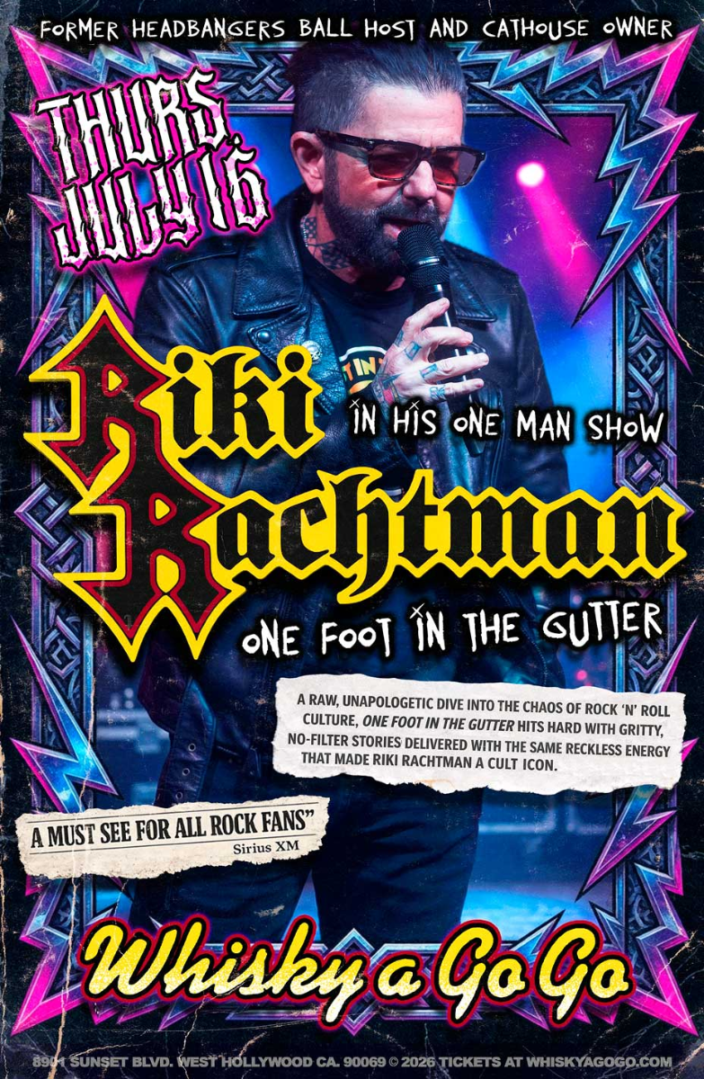 RIKI RACHTMAN in his one man show ONE FOOT IN THE GUTTER