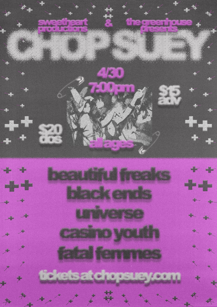 Event Image - Beautiful Freaks, Black Ends, Universe, Casino Youth, Fatal Femmes