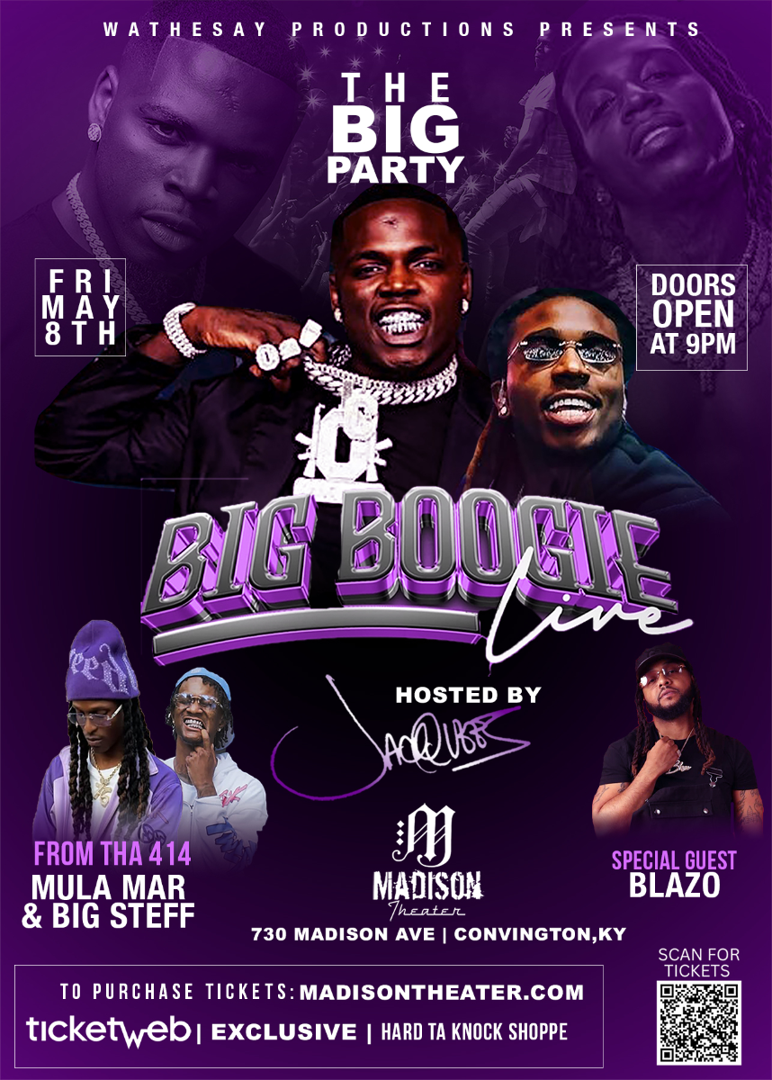 THE BIG PARTY STARRING BIG BOOGIE HOSTED BY JACQUEES