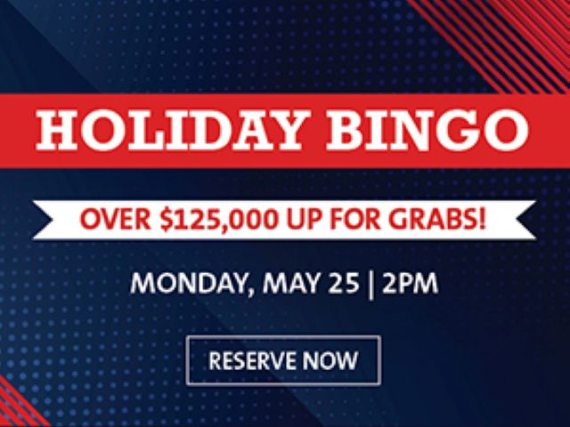 Holiday Bingo Session $125,000 Up for Grabs