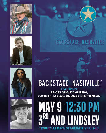 BACKSTAGE NASHVILLE! DAYTIME HIT SONGWRITERS SHOW featuring Brice Long ,  Dave Berg ,  Joybeth Taylor  &  Ray Stephenson