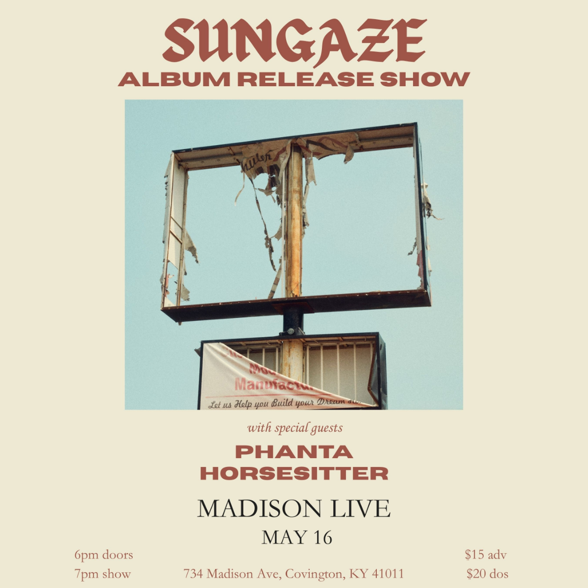 Sungaze Album Release Show w/Phanta and Horsesitter