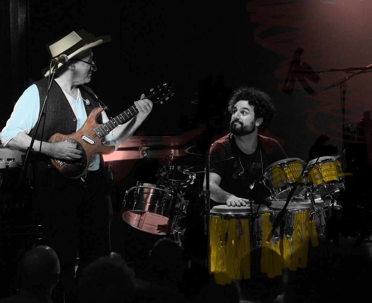Jon Cleary with Pedro Segundo