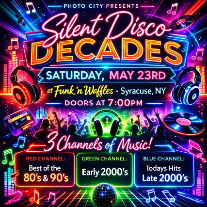 Photo City Presents: Silent Disco - Music Through The Decades