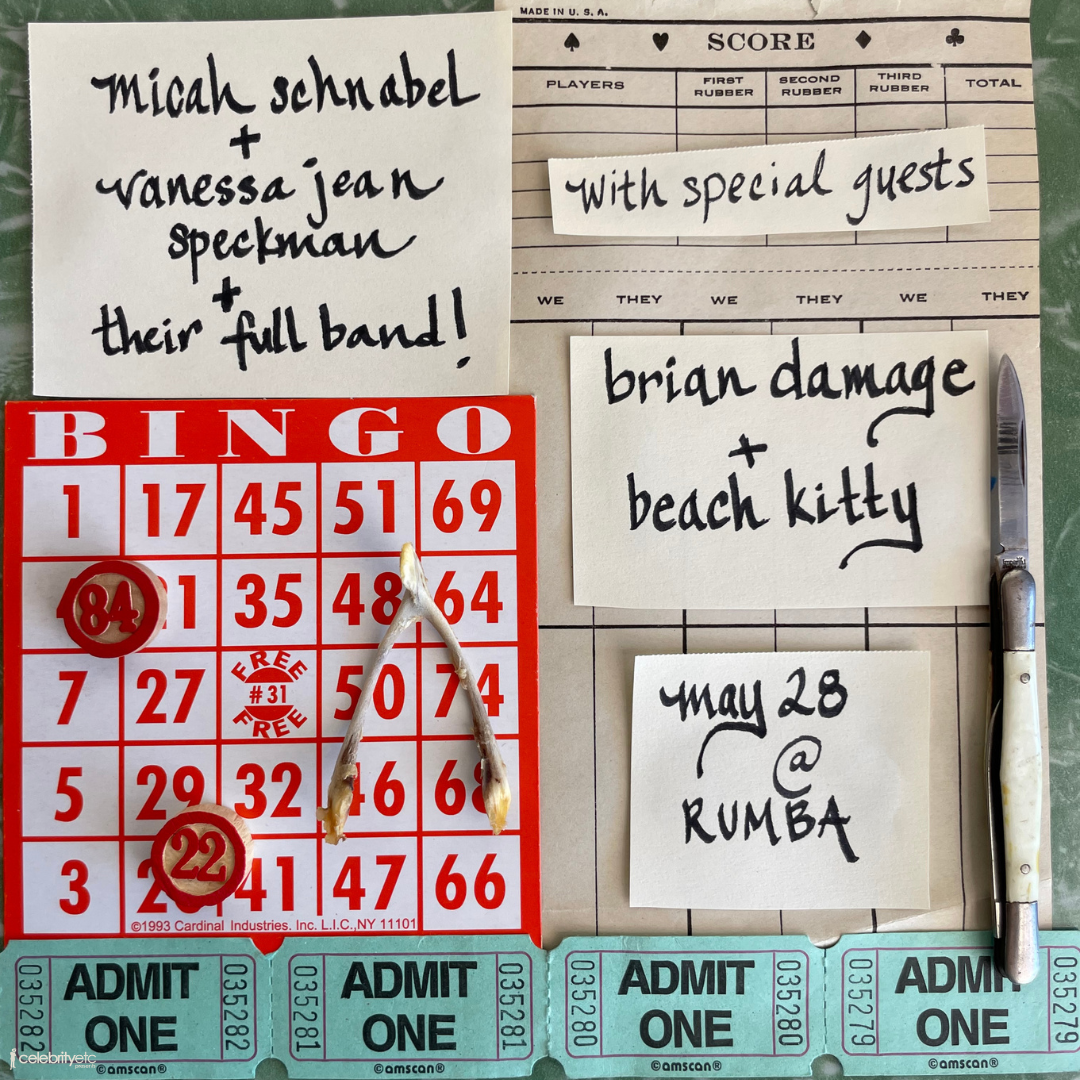 Micah Schnabel & Vanessa Jean Speckman (full band!) w/ Brian Damage & BeachKitty