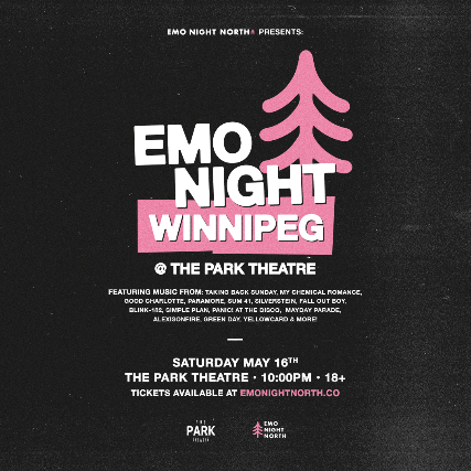 Using concert image Emo Night Winnipeg at Park Theatre - May 16 2026 concert image