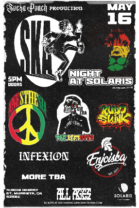 Anesthesia W/ The Left Over Ska W/ Rudo Skunk & More