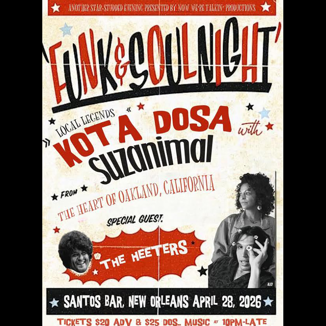 SUZANIMAL with KOTA DOSA & THE HEETERS