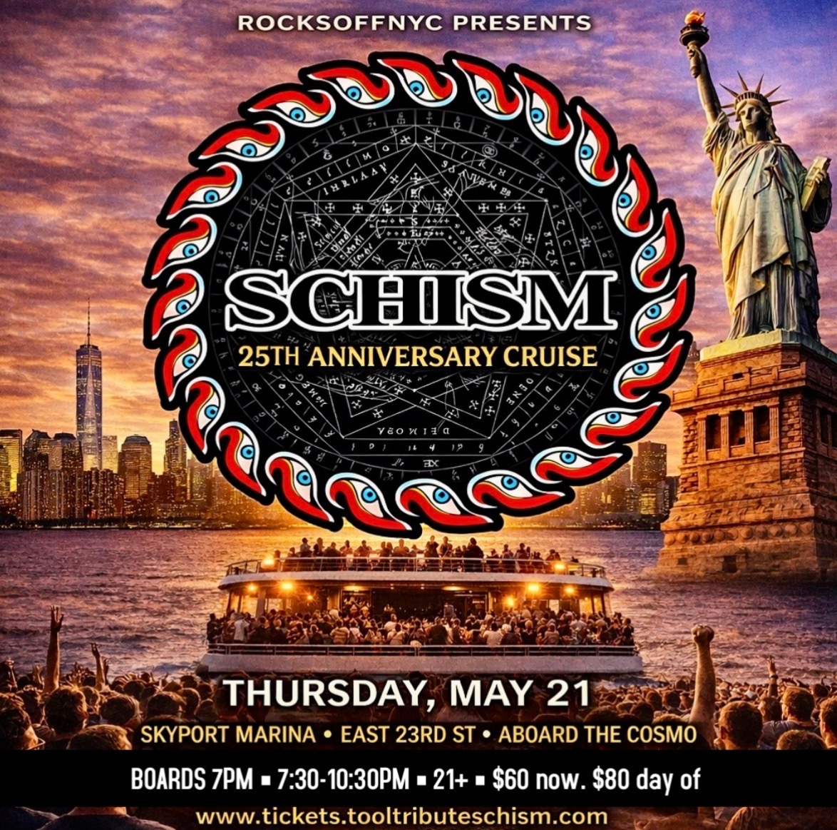 Tool Tribute Band Schism Annual Concert Cruise